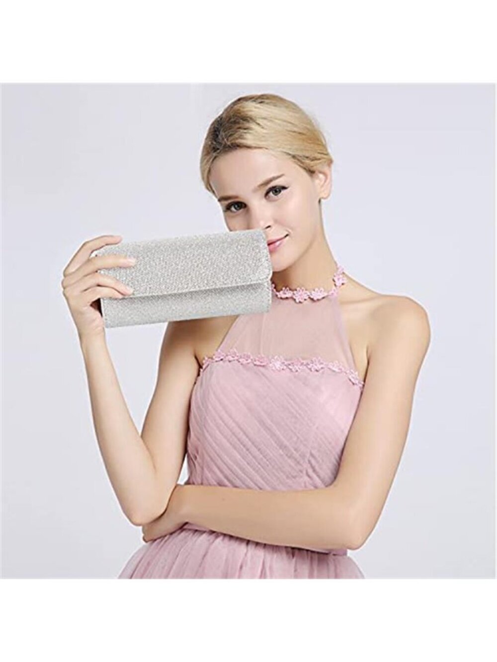lovyoCoCo Evening Bag Clutch Purses for Women Ladies Sparkling Party Handbag - Picture 2 of 7